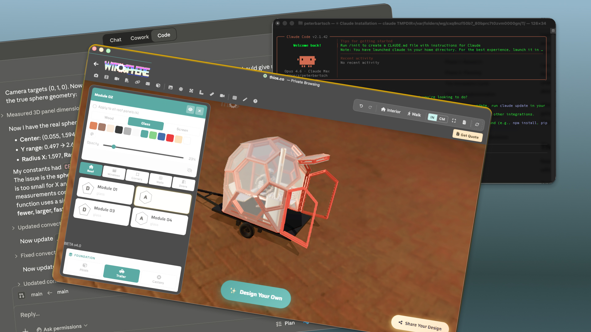 I Built an Open-Source 3D Configurator for Geodesic Shelters